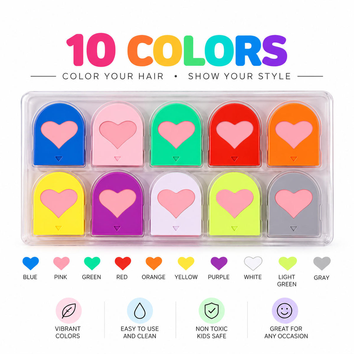 ⏳Time-Limited Special⏰Temporary Hair Chalk Set for Girls