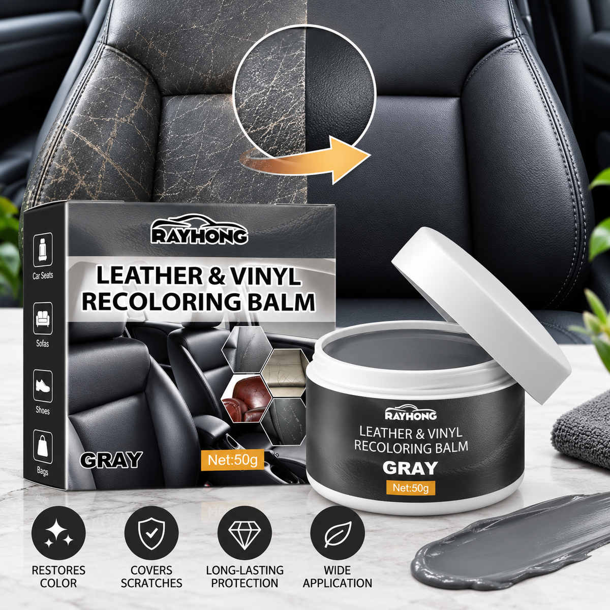 ⏳Time-Limited Special⏰All-Purpose Leather Color Repair Balm｜Premium Leather Restoration Care Cream ✨