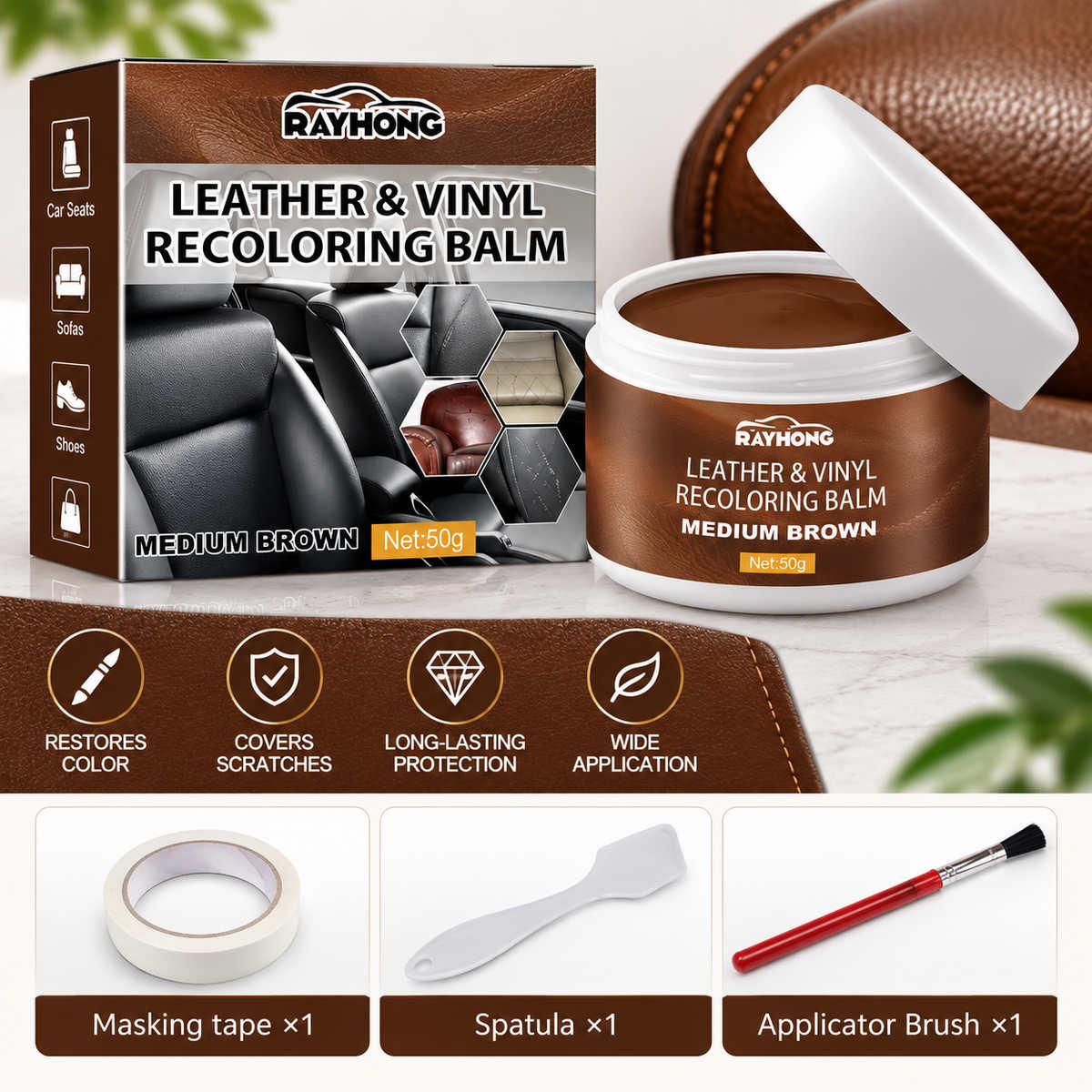 ⏳Time-Limited Special⏰All-Purpose Leather Color Repair Balm｜Premium Leather Restoration Care Cream ✨