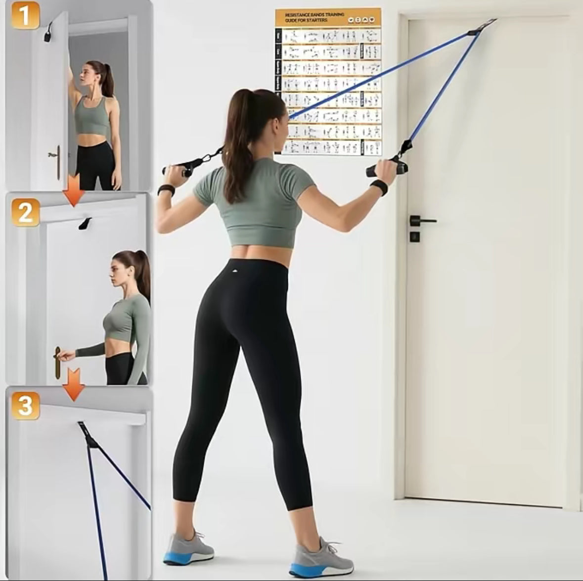 ⏳Time-Limited Special⏰Build Your Dream Body Without a Gym Adjustable Resistance Band Set for Full-Body Training Anywhere
