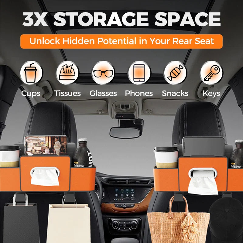 Car Multifunctional Seat Back Waterproof Storage Bag