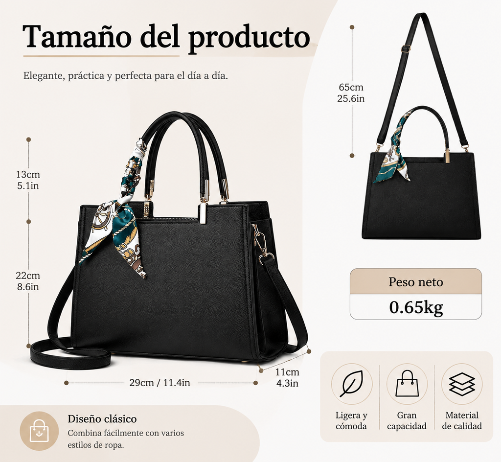 Elegant Women's Tote Bag – Modern Large-Capacity Design with a Premium Look