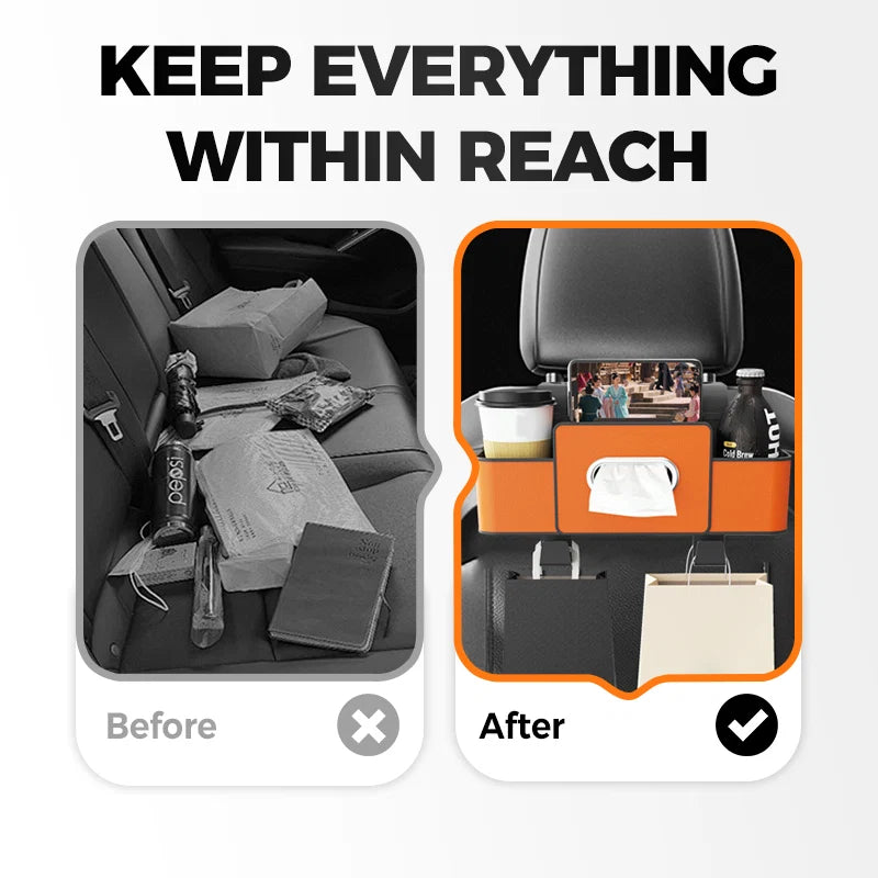 Car Multifunctional Seat Back Waterproof Storage Bag