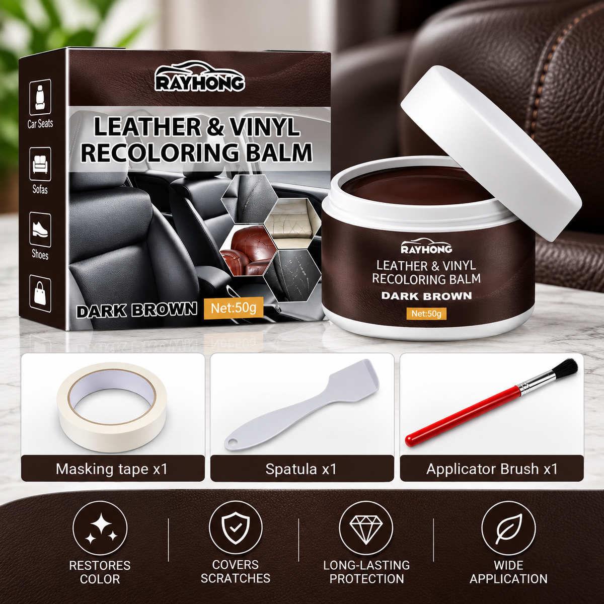 ⏳Time-Limited Special⏰All-Purpose Leather Color Repair Balm｜Premium Leather Restoration Care Cream ✨