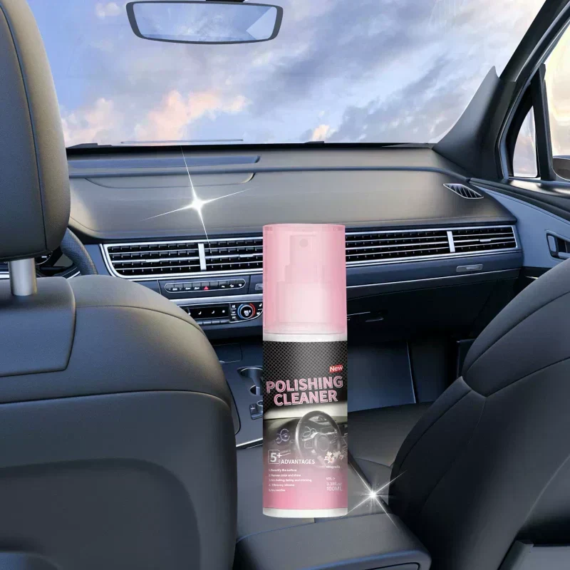 🚗 BUY 2 GET 1 FREE ! 🔥 Car Interior Polish Cleaner – Deep Cleaning, Restores Shine & Non-Toxic Formula ✨