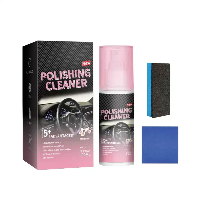🚗 BUY 2 GET 1 FREE ! 🔥 Car Interior Polish Cleaner – Deep Cleaning, Restores Shine & Non-Toxic Formula ✨